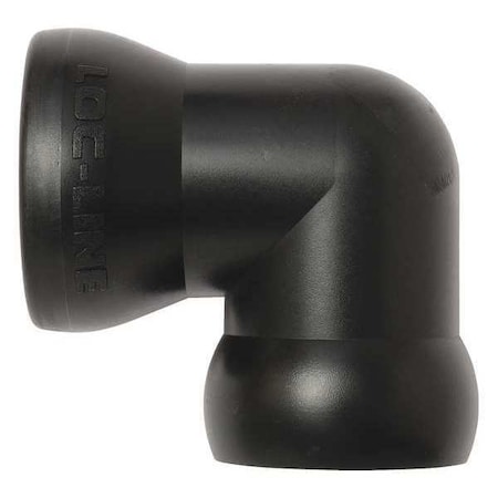 Elbow, Black, 3/4