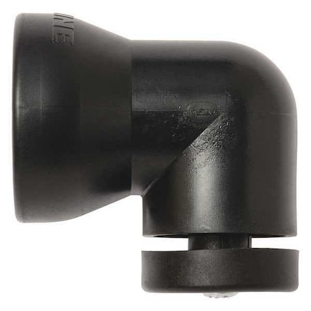 Shield Mounting Elbow, Black, 3/4