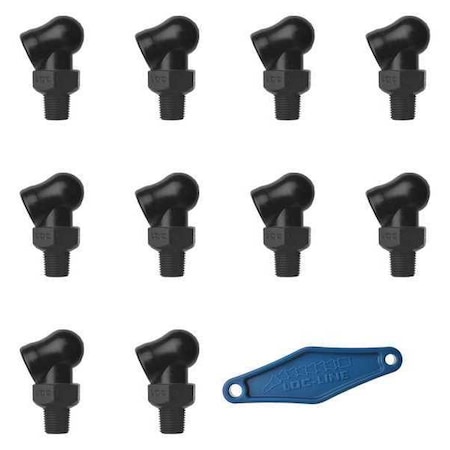 Nozzle, XR Style, 0.062in.dia, PK10 MPN:79040-BLK
