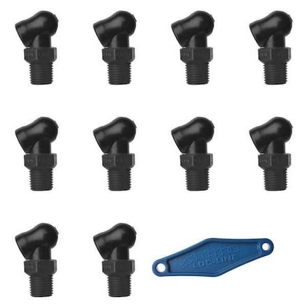 Nozzle, XR Style, 0.860in.dia, PK10 MPN:79084-BLK