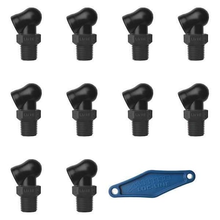Nozzle, XR Style, 0.117in.dia, PK10 MPN:79088-BLK