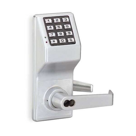 Electronic Lock, Brushed Chrome, 12 Button MPN:DL3200 US26D