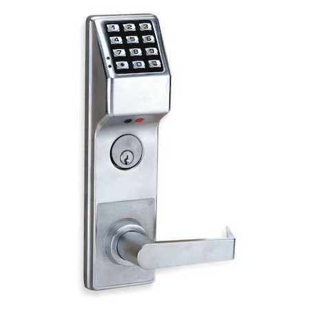 Electronic Lock, Brushed Chrome, 12 Button MPN:DL3500CRR US26D
