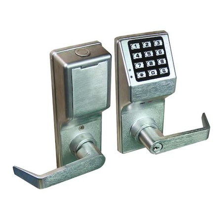 Electronic Lock, Brushed Chrome, 12 Button MPN:DL4100IC US26D