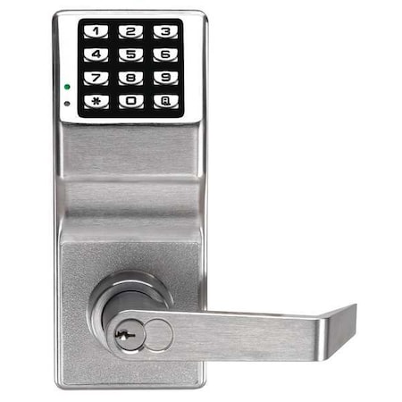 Electronic Lock, Brushed Chrome, 12 Button MPN:DL6100IC US26D