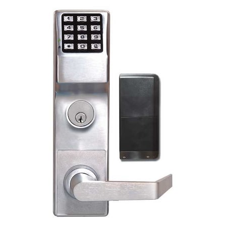 Electronic Lock, Satin Chrome, 12 Button MPN:ETDLNS1G/26DV99