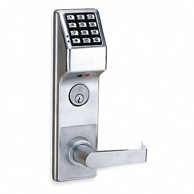 Electronic Lock Brushed Chrome 12 Button MPN:DL3500CRR US26D