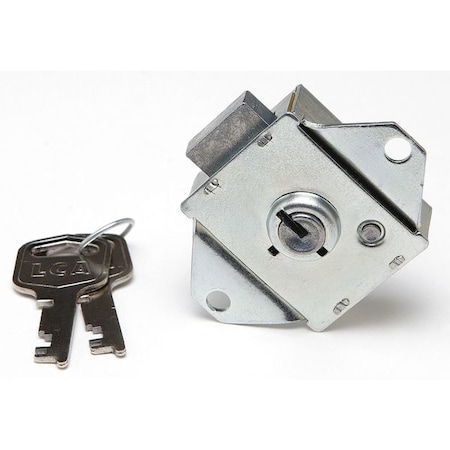 Locker Lock, Bright Zinc Chromate, MPN:A-1 B5C Model 5001