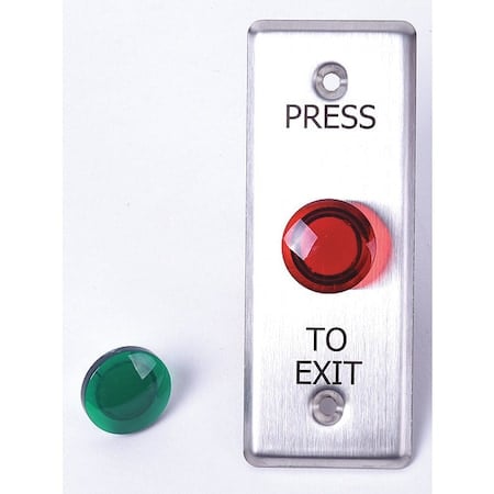 Pushbutton, Mushroom Style, Narrow Plate MPN:IPB-300-N