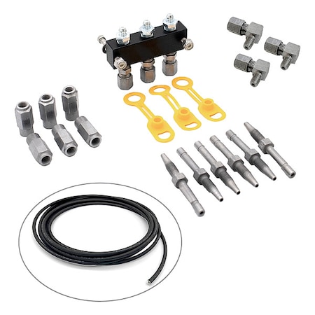 Three Point Manifold Kit, Aluminum/Steel MPN:LNL81203-1/4