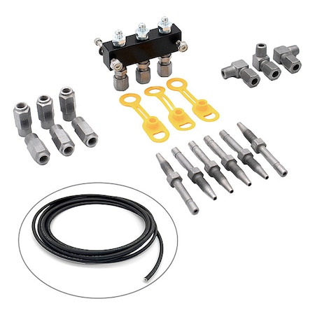 Three Point Manifold Kit, Aluminum/Steel MPN:LNL81203-1/8