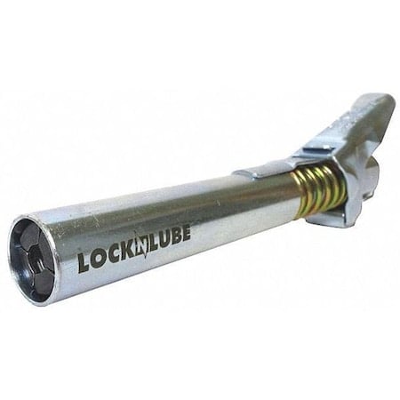 Grease Coupler, Locking Coupler, NPT, 1/8 in Connection Thread, Female, Steel MPN:LOCKNLUBE XL