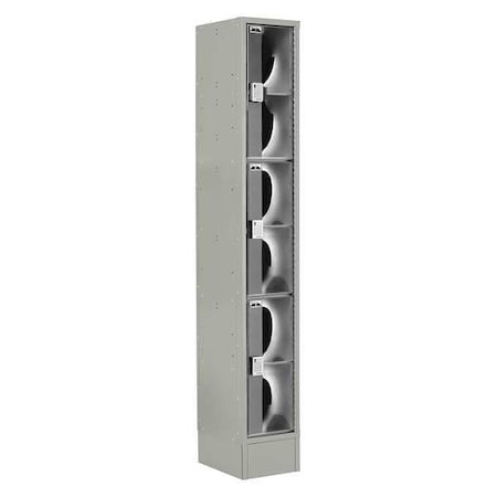 Wardrobe Locker, 12 in W, 18 in D, 82 in H, (1) Wide, (3) Tier, Gray MPN:LUPE-1W3T-PC1S-02-31-A