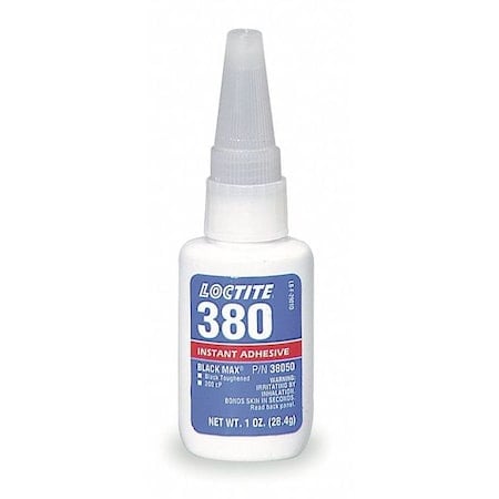 1-Oz Black Max 380TOUGHENEDINS. Adhesive MPN:135423