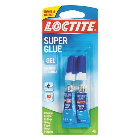 Glue, Clear, 0.07 oz, Tube, 2 PK MPN:1255800