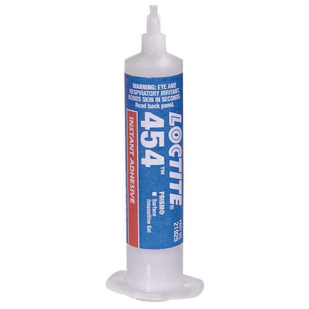 Instant Adhesive, 454 Series, Amber, 1 oz, Syringe MPN:1337712