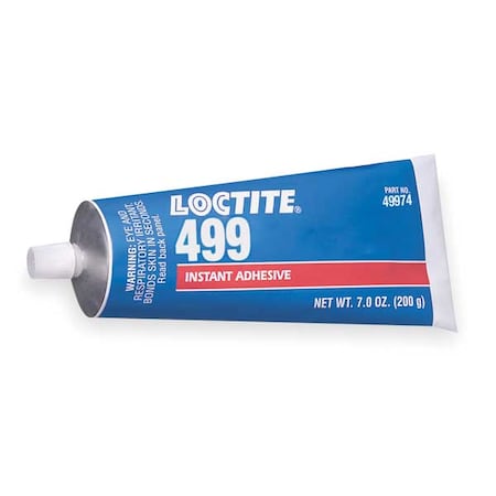 Instant Adhesive, 499 Series, Clear, 0.7 oz, Tube MPN:135471