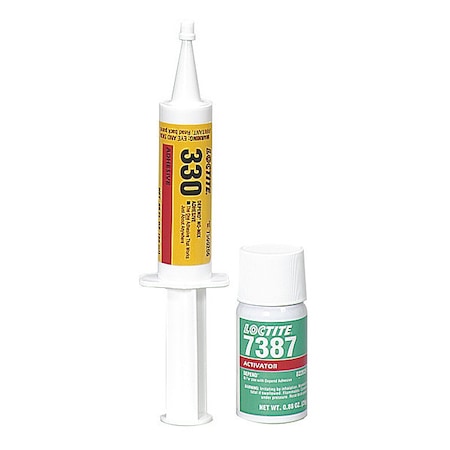 Acrylic Adhesive, 25 ml, Syringe, Yellow, 330 Series, 5 min Functional Cure MPN:1690727