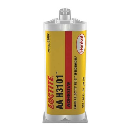 Adhesive, H3101 Series, Clear, 2 oz, Tube, 1:01 Mix Ratio, Not Rated Functional Cure MPN:2018435