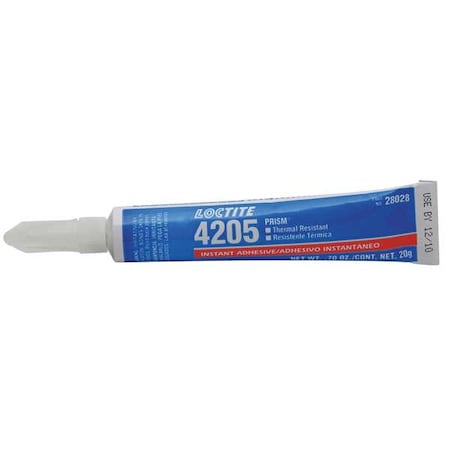 Instant Adhesive, 4205 Series, Clear, 0.7 oz, Tube MPN:232840