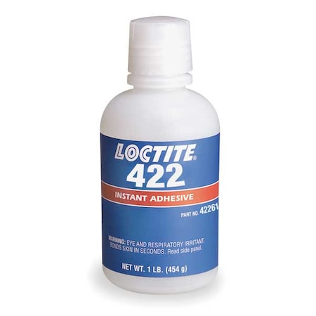 Instant Adhesive, 422 Series, Clear, 1 lb, Bottle MPN:233929