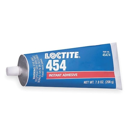 Instant Adhesive, 454 Series, Clear, 7 oz, Tube MPN:234004