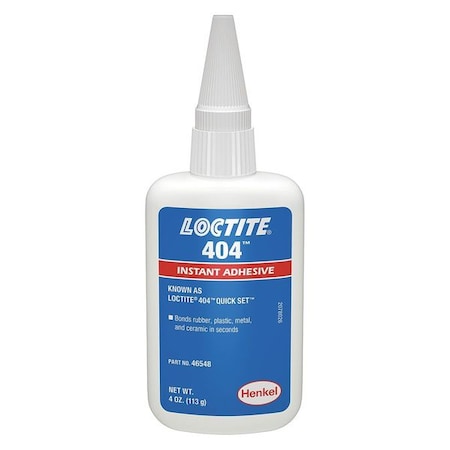 Instant Adhesive, 404 Series, Clear, 4 oz, Bottle MPN:234044