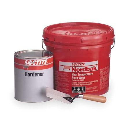 Epoxy Adhesive, Pneu-Wear Series, Gray, Pail, 4:01 Mix Ratio, Heat Cure Functional Cure MPN:235622