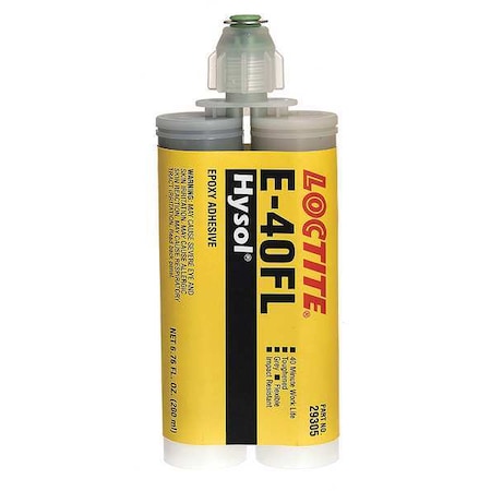 Construction Adhesive, E-40FL Series, Off-White, 28 oz, Dual-Cartridge, 1:01 Mix Ratio MPN:237103