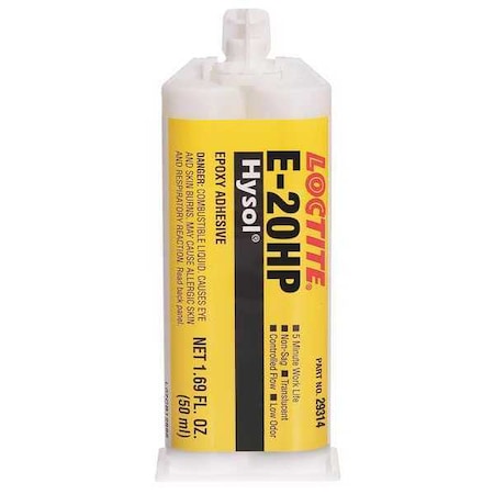 Epoxy Adhesive, E-20HP Series, Tan, Syringe, 2:01 Mix Ratio, 2 hr Functional Cure MPN:237107