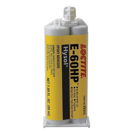 Structural Adhesive, E-60HP Series, Amber, Jug, 2:01 Mix Ratio, 35 hr Functional Cure MPN:237110
