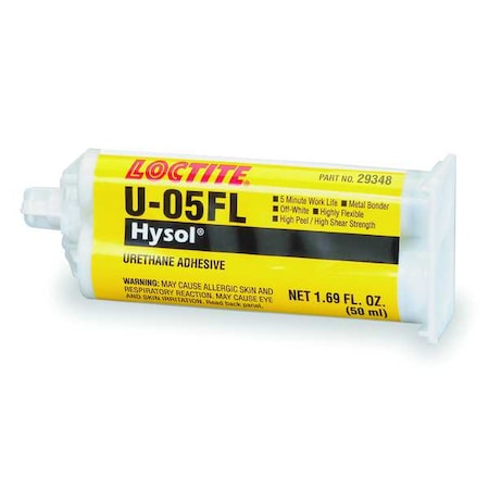 Instant Adhesive, U-05FL Series, Clear, 0.35 oz, Syringe, 1:02 Mix Ratio, 3 hr Functional Cure MPN:261797
