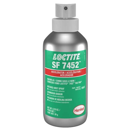 Accelerator, SF 7452 Series, Clear, 0.7 fl oz, Bottle MPN:2761488