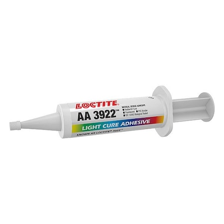 UV Cure Adhesive, AA 3922 Series, Clear, Syringe MPN:312057