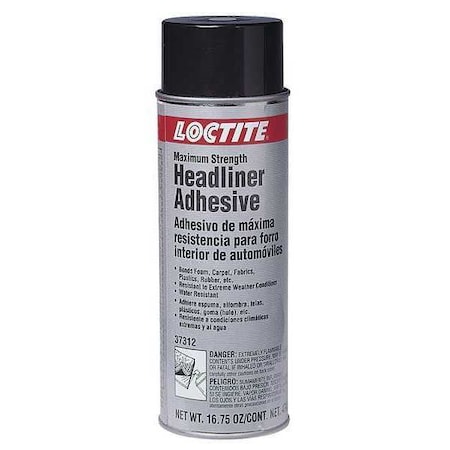 Spray Adhesive, MR 5426 Series, Clear, 16.75 oz, Aerosol Can MPN:476035