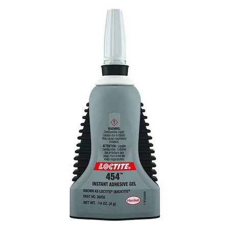 Instant Adhesive, 454 Series, Clear, 0.14 oz, Bottle MPN:680522