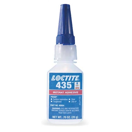 Instant Adhesive, 435 Series, Clear, 0.7 oz, Bottle MPN:840057