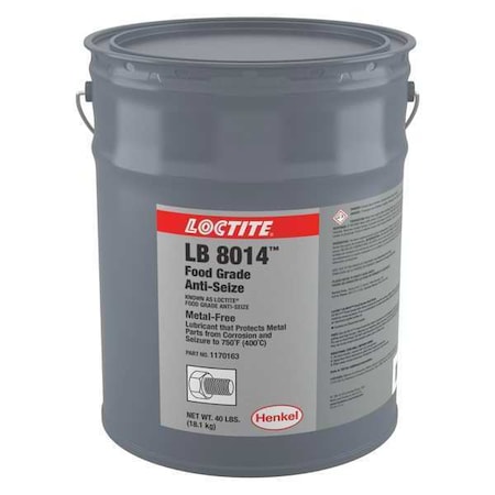 Food Grade Anti-Seize- Metal-Free- 40 Lb Net Wt MPN:1170163