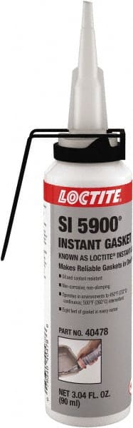 Automotive Sealants & Gasketing; Type: Instant Gasket Maker; Sealant Type: Instant Gasket Maker; Container Size: 90 mL; Minimum Temperature (F): -75 °F; -75; Container Size: 90 ml; Maximum Temperature (F): 500; Flammability: MPN:743912