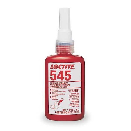 Pipe Thread Sealant 1.7 fl oz, Bottle, 545, Purple, Liquid MPN:135486