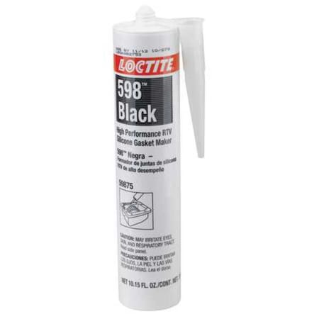 RTV Gasket Maker, 300 mL, Black, Temp Range -75 to 625 Degrees F MPN:135508