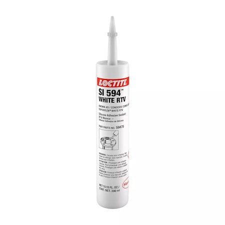 Adhesive Sealant, 10 oz, Cartridge, White, Silicone Base, SI 594 MPN:193998
