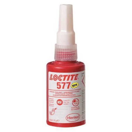 Thread Sealant 1.69 fl oz, Squeeze Bottle, 577, Yellow, Liquid MPN:2068749