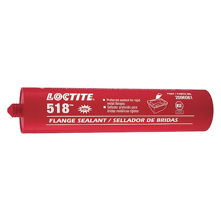 Anaerobic Gasket Sealant, 300 mL, Red, Temp Range -65 to 300 Degrees F MPN:2096061