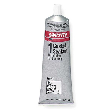 Fast Dry, Rigid Cure Gasket Sealant, 7 oz, Brown/Red, Temp Range -65 to 400 Degrees F MPN:234887