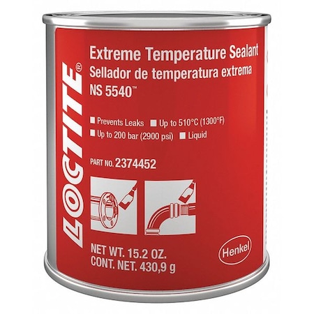 Liquid High Temperature Sealant, 473 mL, Brown, Temp Range 59 Degrees to 86 Degrees F MPN:2374452