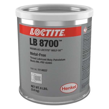 Anti-Seize, Molybdenum, 8 lb, Can LB 8700™ MOLY-50™ MPN:1114937