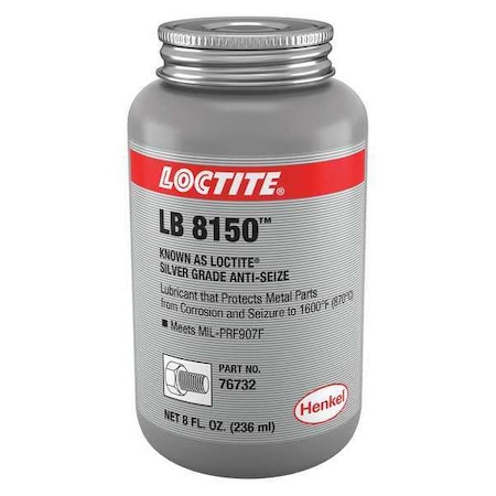 Anti-Seize, General Purpose, Brush-Top Can, 8 oz, Aluminum Base, Paste, 1600 Degrees F Max MPN:199012
