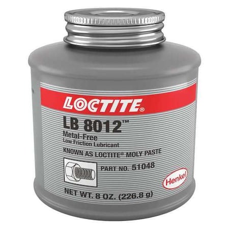 Anti Seize, Moly Paste, 8oz. Brush Top Can LB 8012™ MOLY PASTE MPN:234227