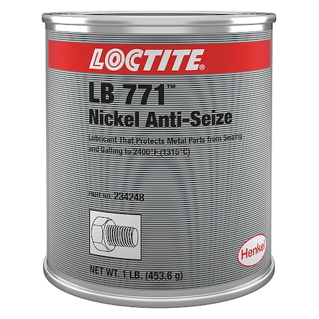 Anti-Seize, General Purpose, Can, 1 lb, Nickel Base, Paste, 2400 Degrees F Max MPN:234248